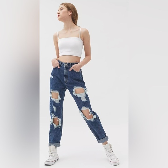 BDG Denim - BDG High-Waisted Mom Jean – Distressed